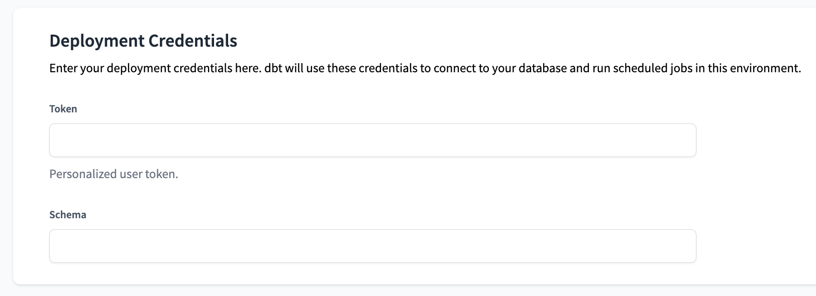 Spark Deployment Credentials Settings Spark Deployment Credentials Settings